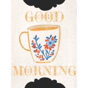 Countryside Good Morning Cup Journal Card 3x4
