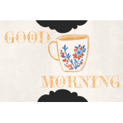 Countryside Good Morning Cup Journal Card 4x6