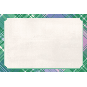 Countryside Plaid Journal Card 4x6