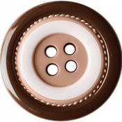 Spring for Coffee Brown Button