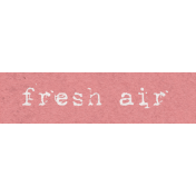 Spring for Coffee "Fresh Air" Word Art Snippet