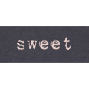 Spring for Coffee "Sweet" Word Art Snippet