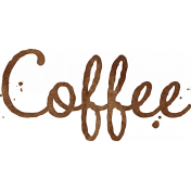 Spring for Coffee "Coffee" Word Art 