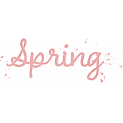 Spring for Coffee "Spring" Word Art 