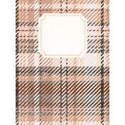 Spring for Coffee Journal Card plaid 3x4