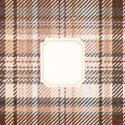 Spring for Coffee Journal Card plaid 4x4