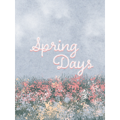 Spring for Coffee Journal Card spring days 3x4