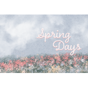 Spring for Coffee Journal Card spring days 4x6