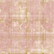 Surrender Mixed Media Pink Plaid Paper