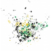 SerendipiTea Yellow, Black, & Green Paint
