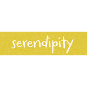 SerendipiTea "Serendipity" Word Art Snippet
