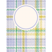 Serendipitea Journal Card plaid 3x4