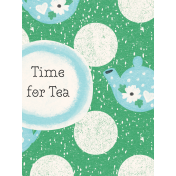 Serendipitea Journal Card time for tea 3x4