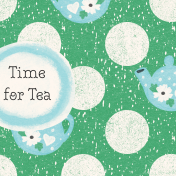 Serendipitea Journal Card time for tea 4x4