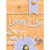 Serendipitea Journal Card wood 3x4