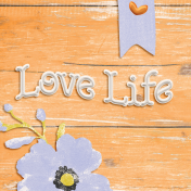 Serendipitea Journal Card wood 4x4