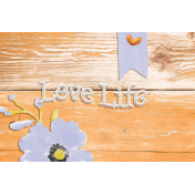 Serendipitea Journal Card wood 4x6