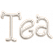 SerendipiTea- Tea Word Art 