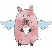 Love Knows No Borders- Pig 1 with Wings