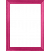 My Life Palette- 3x4 Basic Wood Frame (Fuchsia)