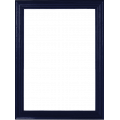My Life Palette- 3x4 Basic Wood Frame (Navy)