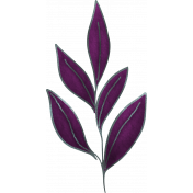 My Life Palette- Leafy Branch Doodle (Plum and Silver)