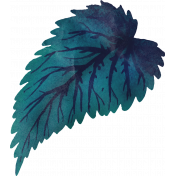 My Life Palette- Watercolor Leaf (Teal and Navy)