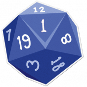 My Life Palette- Dice Sticker (Blue 1)