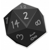 My Life Palette- Roleplaying Dice (Gray 2)