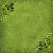 Bright Moss Green Paper with Corner Elements