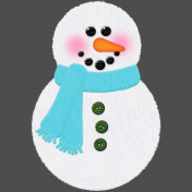 Snow Day_Snowman with Scarf