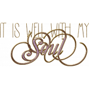 Plum Tickled_Well With My Soul Word Art