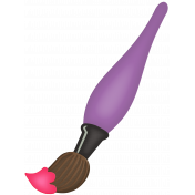 Pop Art_Purple Paintbrush