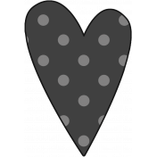 Layered Polka-Dot Heart Template