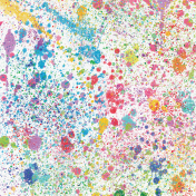 Rainbow Paint-Splattered Paper