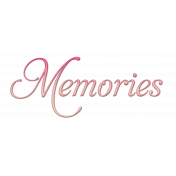 Memories Word-art