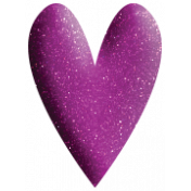 Thankful_Eggplant Glitter Heart Tiny Trinket