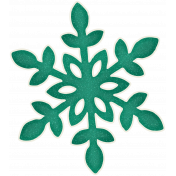 Winter Wonderland_Teal Shimmer Snowflake