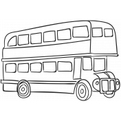 London Bus Illustration