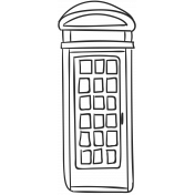 Red Telephone Booth Illustration