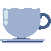 Teacup Blue Illustration