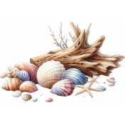 Beach Daze Driftwood Cluster 2