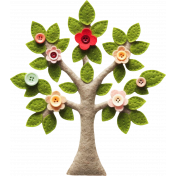 On The Button Felt Tree 4