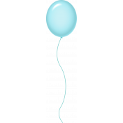 Birthday Balloon- Light Blue