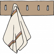 Cozy Kitchen- Towel Hanger