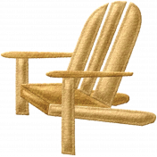 Beaches Felt Adirondack Chair