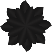 Mar 2023 Letter Design Challenge_Flower 2_Black