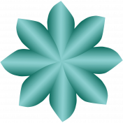 My Happy Place_flower_Bent_Turquoise