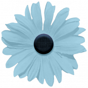 Feeling Blue_Daisy Flower_Light Blue