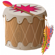 Native American Drum Element